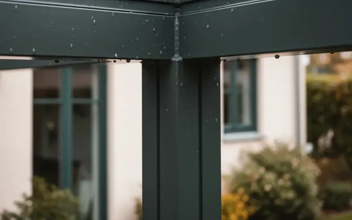 Aluminiumprofil einer Terrassenüberdachung